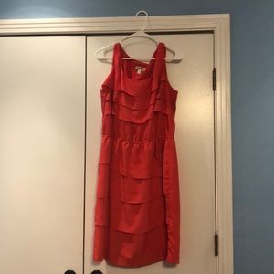 Red-Orange Dressbarn Sleeveless Dress